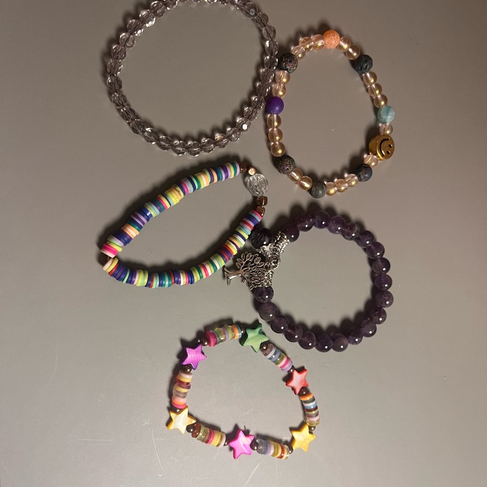 Colorful Beaded Bracelet Set